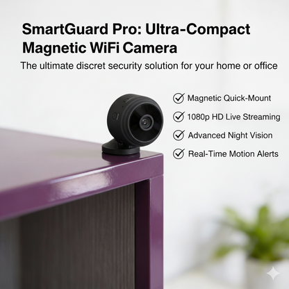 ULTRA COMPACT WIFI MAGNET SPY CAMERA